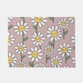 Happy Daisies Pattern - Cute Floral Design Deurmat (Voorkant)