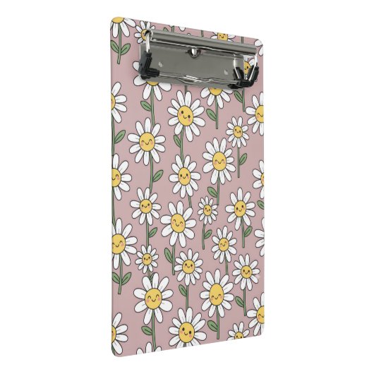 Happy Daisies Pattern - Cute Floral Design Mini Klembord (Schuin)