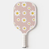 Happy Daisies Roze Pickleball Paddle (Achterkant)