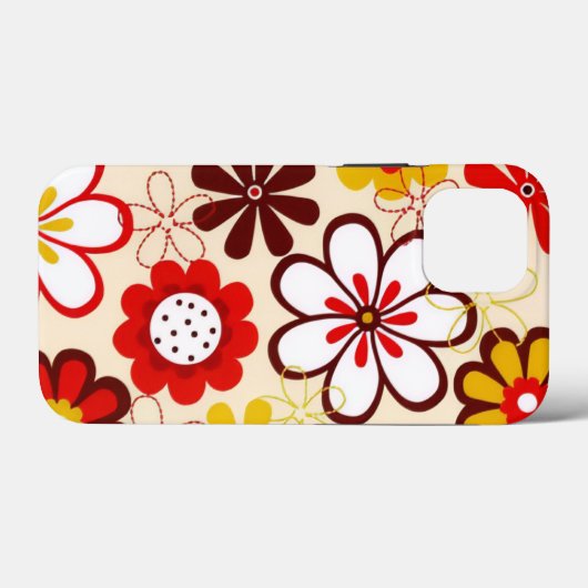 Happy Daisies Tough Apple iPhone 13 mini Case (Achterkant (horizontaal))