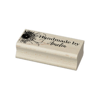 Happy Daisy "Handmade by" Rubberstempel