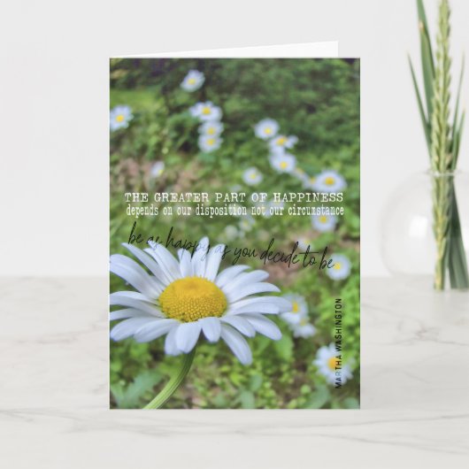 HAPPY DAISY-Wenskaart Bedankkaart (Voorkant)