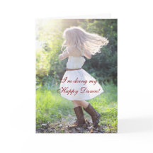 HAPPY DANCE AANMOEDIGING KAART