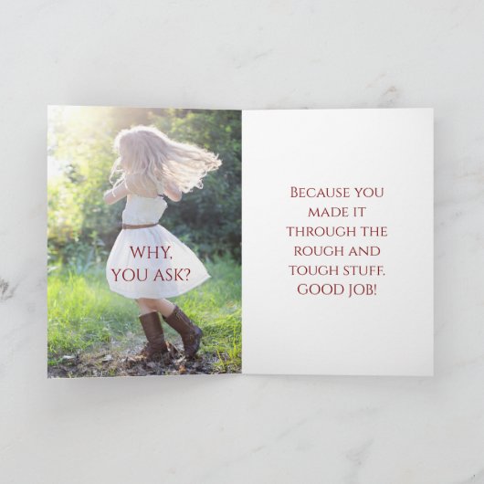 HAPPY DANCE AANMOEDIGING KAART (Binnen)