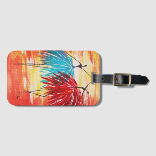 Happy Dance AcrylBagagelabel Bagagelabel (Voorkant (horizontaal))