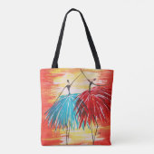 Happy Dance All-Over-Print Schouder Tas (Achterkant)