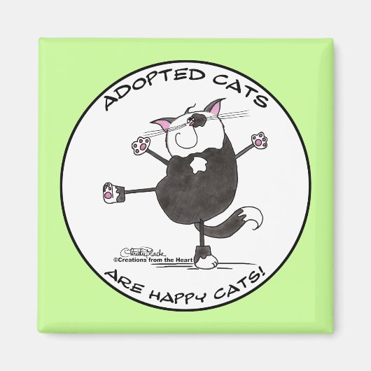 Happy Dance Cat Magneet (Voorkant)