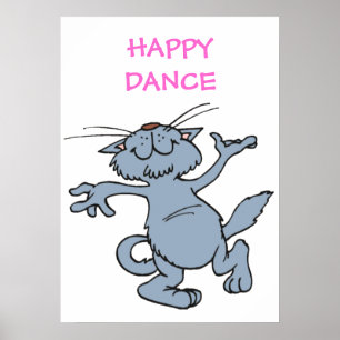 Happy Dance Funny Joyful Danskat Poster