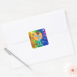 HAPPY DANCE - GLITTER versieren (6 of 20 Count) Vierkante Sticker