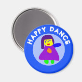 HAPPY DANCE MAGNEET (Voorkant / Achterkant)