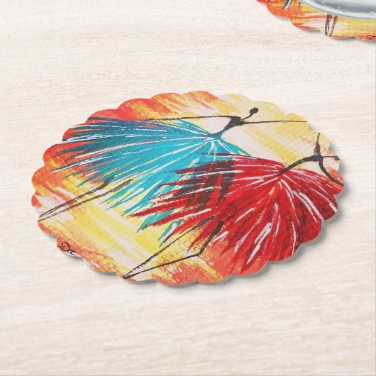 Happy Dance Paper Onderzetters (Gekanteld)