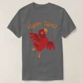 Happy Dance parrot danst T-shirt (Design voorkant)