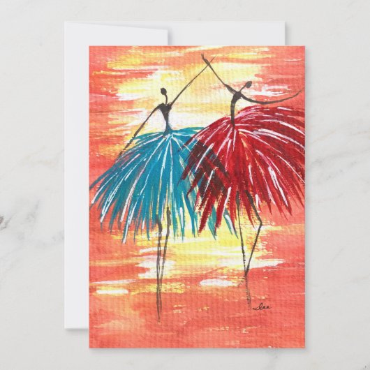 Happy Dance Wenskaart Kaart (Voorkant)