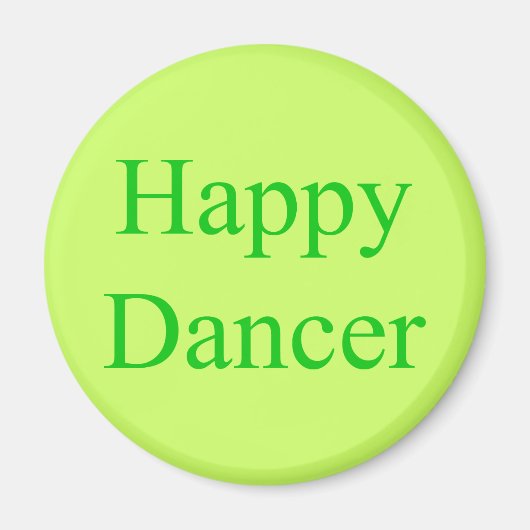 Happy Dancer groen Magneet (Voorkant)