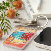 Happy Dancers AcrylSleutelhanger, dubbelzijdig Sleutelhanger (Voorkant Rechts)