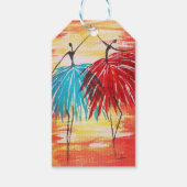 Happy Dancers Gift Label Cadeaulabel (Voorkant)