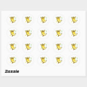 Happy Dancing Banana Ronde Sticker (Vel)