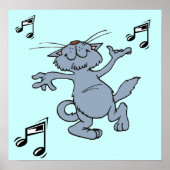 Happy Dancing Cat, Music Poster (Voorkant)