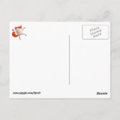 Happy Dancing Fox Briefkaart (Achterkant)
