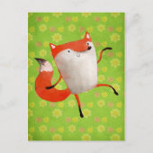 Happy Dancing Fox Briefkaart (Voorkant)