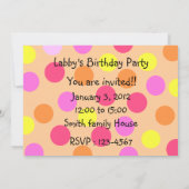 Happy Dancing Labrador Trio Birthday Party Kaart (Achterkant)