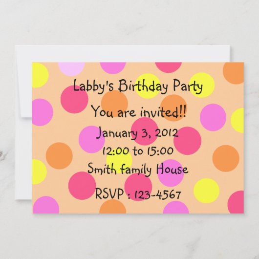 Happy Dancing Labrador Trio Birthday Party Kaart (Achterkant)