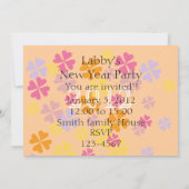 Happy Dancing Labrador Trio Cartoon nieuwjaar Kaart (Achterkant)