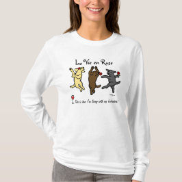 Happy Dancing Labrador Trio Cartoon T-shirt