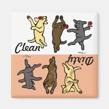 Happy Dancing Labradors Schoon/Vuil
