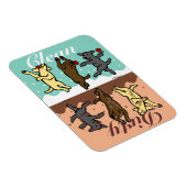 Happy Dancing Labradors Schoon/Vuil Magneet (Rechterzijde)