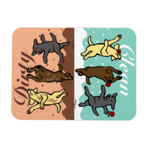 Happy Dancing Labradors Schoon/Vuil