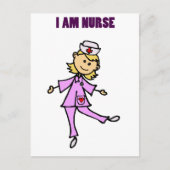 Happy Dancing Nurse Art Briefkaart (Voorkant)