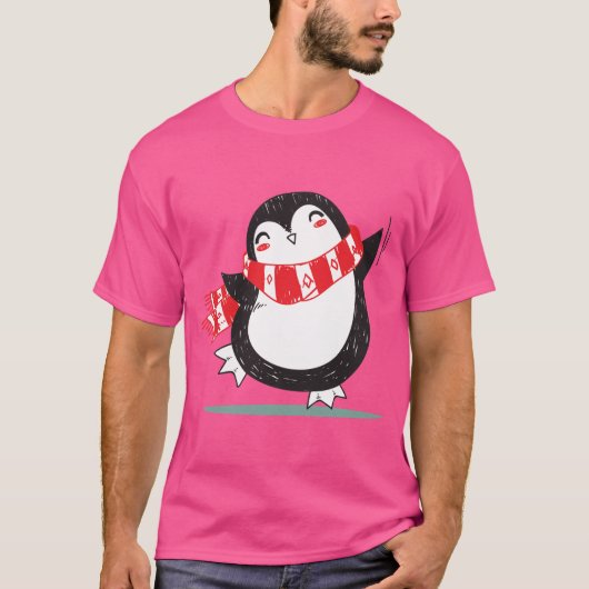 Happy Dancing Penguin T-shirt (Voorkant)