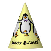 Happy Dancing Penguins Birthday Party Feesthoedjes (Voorkant)