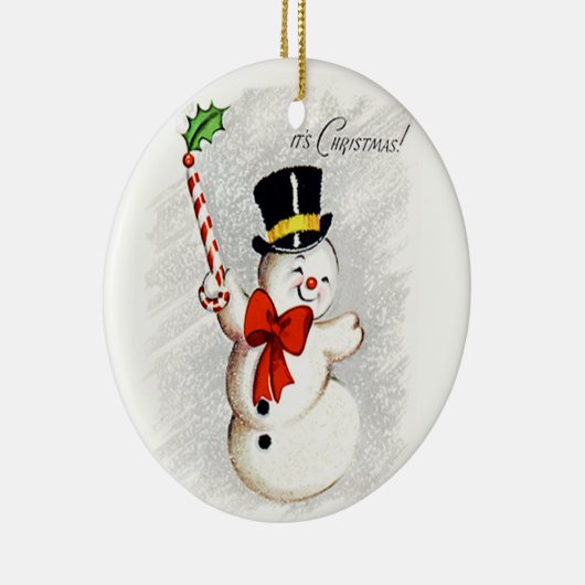 Happy Dancing Snowman  Ornament (Rechts)