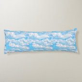 Happy Dancing Sunny Clouds Decor Lichaamskussen (Achterkant)