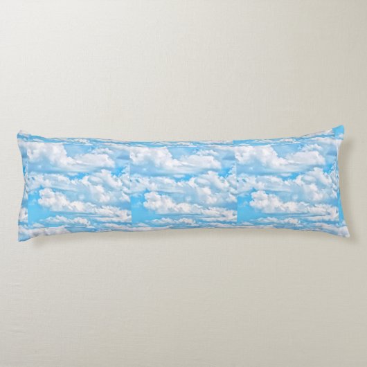 Happy Dancing Sunny Clouds Decor Lichaamskussen (Achterkant)