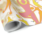 Happy Dancing Yoga Girls Cadeaupapier (Rol Hoek)