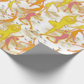 Happy Dancing Yoga Girls Cadeaupapier (Hoek)