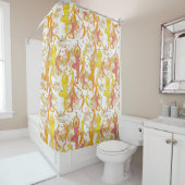 Happy Dancing Yoga Girls Douchegordijn (In situ)