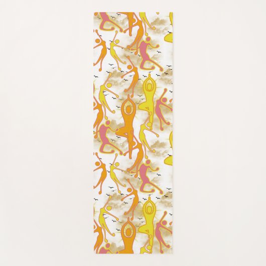 Happy Dancing Yoga Girls Yogamat (Voorkant)