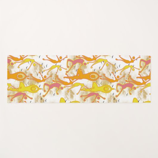 Happy Dancing Yoga Girls Yogamat (Voorkant (horizontaal))