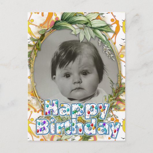 Happy Dancing Yoga Meisjes Aankondiging Briefkaart (Voorkant)