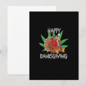Happy Danksgiving Stoner Funny Thanksgiving Shirt Kaart (Voorkant / Achterkant)