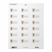 Happy Danser kerstsnowman-adreslabel Etiket (Full Sheet)