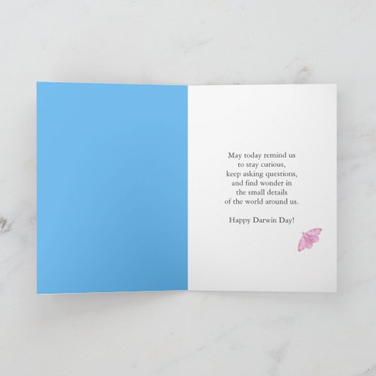 Happy Darwin Day Evolution Nature Art Kaart (Binnen)