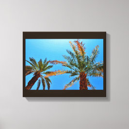 Happy Date Trees Canvas Afdruk