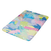 Happy Day Abstracte kunst modern hedendaags Badmat (Gekanteld)
