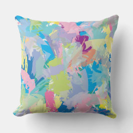 Happy Day Abstracte Kunst Modern Stijlvol Uniek Kussen