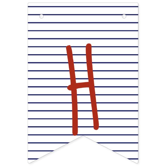 Happy Day Adventure Bunting Banner (Eerste vlag)